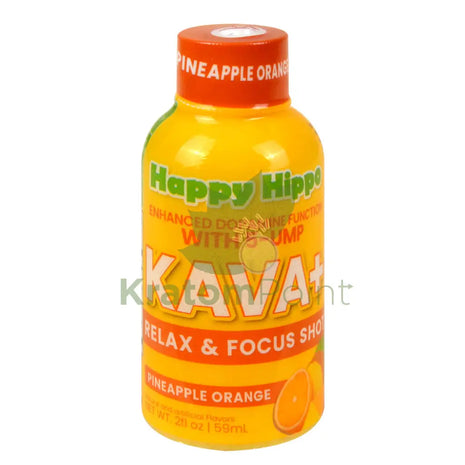 Happy Hippo Pineapple Orange Kava+ with 5-UMP 59ml bottle Kava