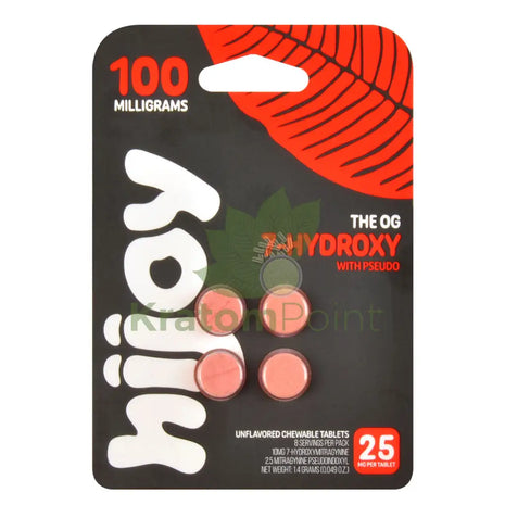 Hijoy 7-Hydroxymitragynine + Pseudo The Og Kratom 4 Tablets Hydroxy