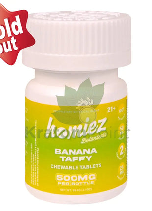 Homiez Botanicals 500mg Banana Taffy Cat’s Claw Tablets 10ct bottle - Cats claw