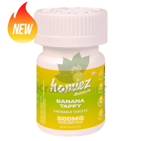 Homiez Botanicals 500mg Banana Taffy Cat’s Claw Tablets 10ct bottle - Cats claw