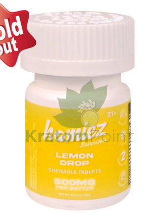 Homiez Botanicals 500mg Lemon Drop Cat’s Claw Tablets 10ct bottle - Cats claw