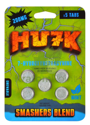 Hu7k 7-Hydroxymitragynine Smasher Blend Mint 200mg 5 Tablets Hydroxy
