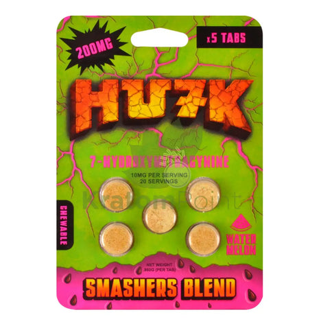 Hu7k 7-Hydroxymitragynine Smasher Blend Watermelon 200mg 5 Tablets Hydroxy