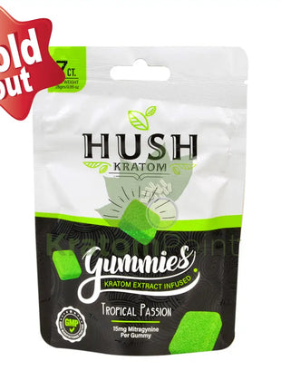 Hush Kratom Gummies Tropical Passion 1 Pouch