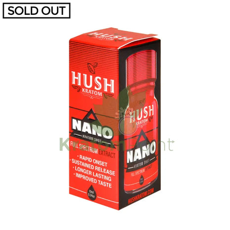 Hush Kratom Nano Shot 10Ml 1 Bottle
