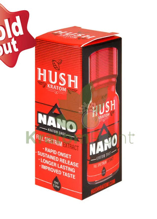 Hush Kratom Nano Shot 10Ml 1 Bottle