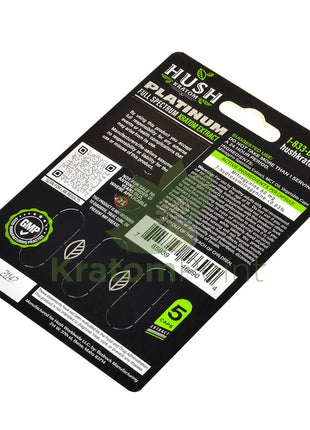 Hush Kratom Platinum Extract Capsules, 5 count-back