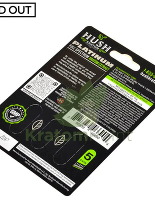 Hush Kratom Platinum Extract Capsules, 5 count-back