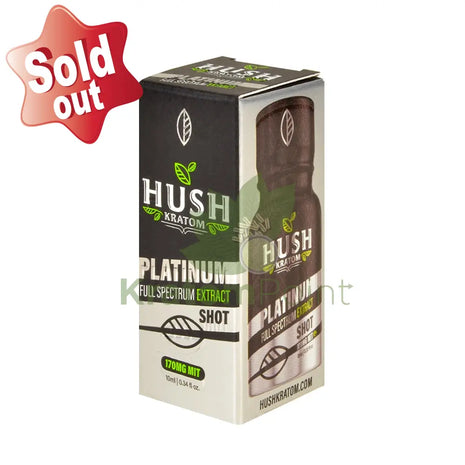 Hush Kratom Platinum Shot 10Ml 1 Bottle