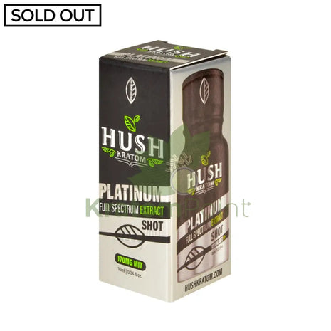 Hush Kratom Platinum Shot 10Ml 1 Bottle