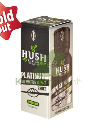 Hush Kratom Platinum Shot 10Ml 1 Bottle