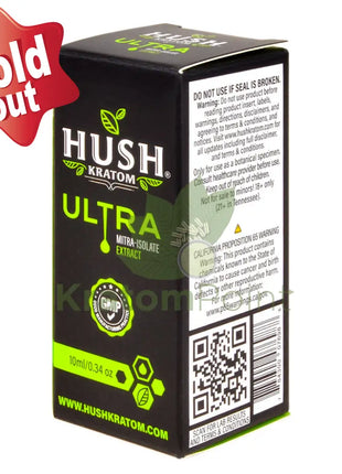 Hush Kratom Ultra Shot 10ml 1 bottle