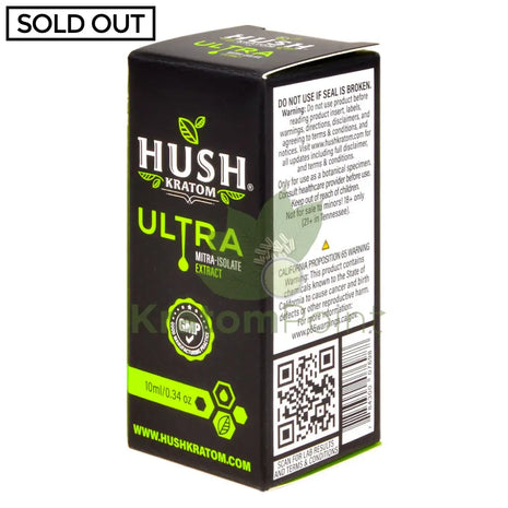 Hush Kratom Ultra Shot 10ml 1 bottle