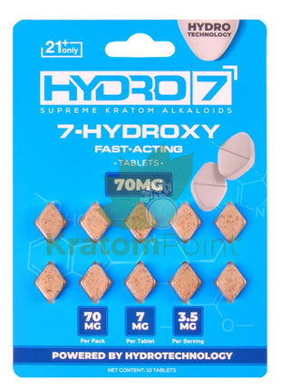 Hydro 7 Fast Acting 7-OH Tablets 7mg 10ct Hydroxy