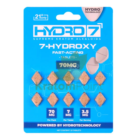 Hydro 7 Fast Acting 7-OH Tablets 7mg 10ct Hydroxy