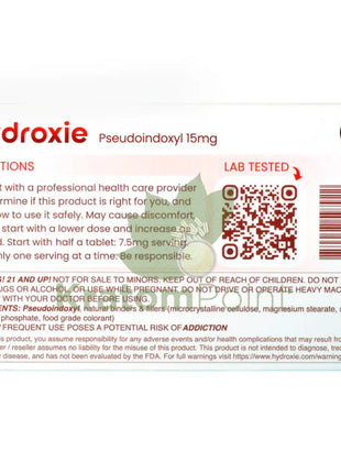 Hydroxie 7-Hydroxy + Pseudo 15mg Chewable Tablets 10ct Hydroxy