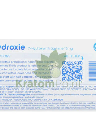 Hydroxie 7-Hydroxymitragynine 15Mg Chewable Tablets 2Ct Hydroxy