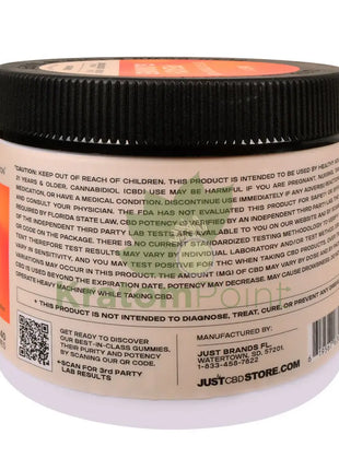 Just CBD Extra Strength Peach CBD Gummies 50mg 40ct - CBD