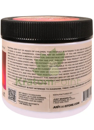 Just CBD Extra Strength Raspberry CBD Gummies 50mg 40ct - CBD