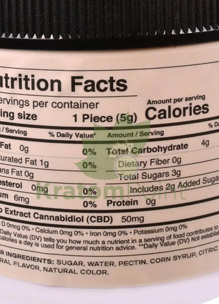 Just CBD Extra Strength Raspberry CBD Gummies 50mg 40ct - CBD