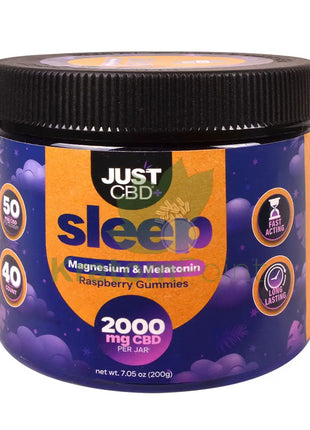 Just CBD + Sleep Raspberry Gummies 2000mg CBD
