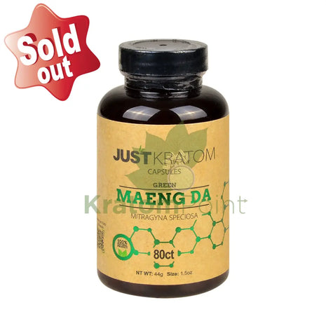 Just Kratom Green Maeng Da Capsules 80 Count
