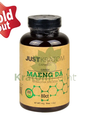 Just Kratom Green Maeng Da Capsules 80 Count