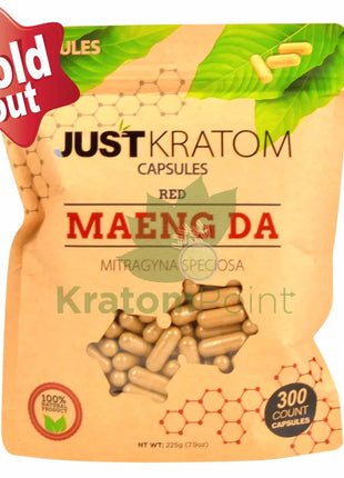 Just Kratom Red Maeng Da Capsules 300 Count