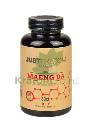 Just Kratom Red Maeng Da Capsules 80 Count