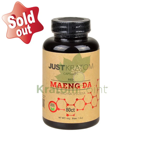 Just Kratom Red Maeng Da Capsules 80 Count