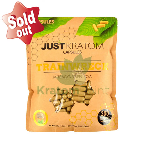 Just Kratom Trainwreck capsules 300 count