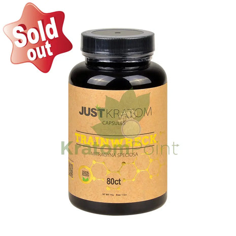 Just Kratom Trainwreck Capsules 80 Count