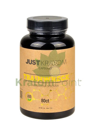 Just Kratom Trainwreck Capsules 80 Count