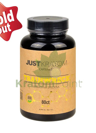 Just Kratom Trainwreck Capsules 80 Count