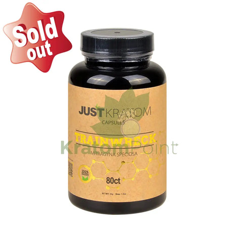 Just Kratom Trainwreck Capsules 80 Count