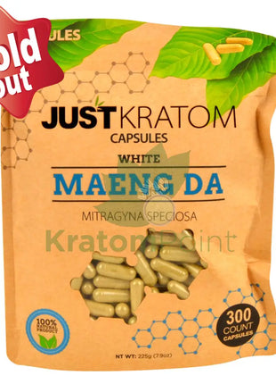 Just Kratom White Maeng Da Capsules 300 Count