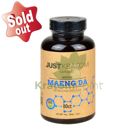 Just Kratom White Maeng Da Capsules 80 Count