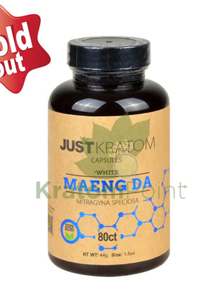 Just Kratom White Maeng Da Capsules 80 Count