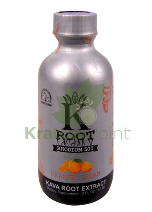 K Root Orange Cream Rhodium 500 Kava Root Extract 60ml shot 1 Bottle Kava