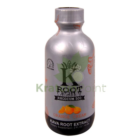 K Root Orange Cream Rhodium 500 Kava Root Extract 60ml shot 1 Bottle Kava
