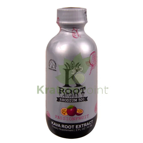 K Root Passionfruit Rhodium 500 Kava Root Extract 60ml shot 1 Bottle Kava