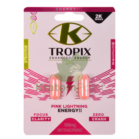 K Tropix Enhanced Energy Pink Lightning Capsules 2 count Energy