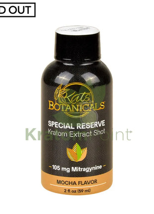 Kats Botanical Mocha Kratom Extract Shot 2Fl Oz