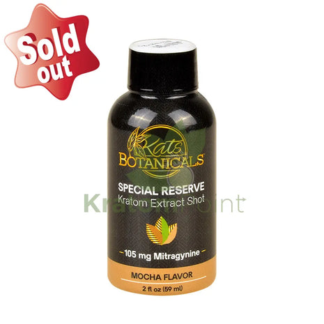 Kats Botanical Mocha Kratom Extract Shot 2Fl Oz