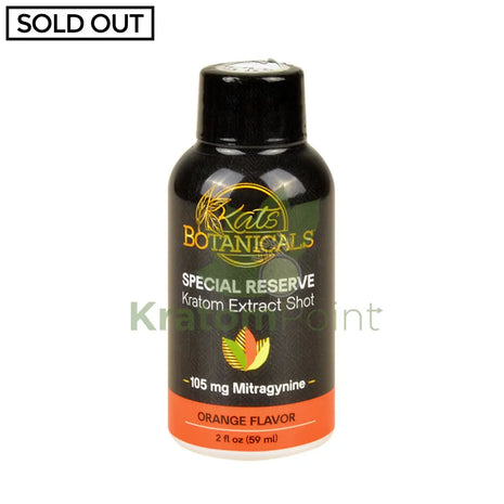 Kats Botanical Orange Kratom Extract Shot 2Fl Oz