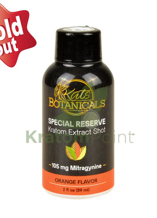 Kats Botanical Orange Kratom Extract Shot 2Fl Oz