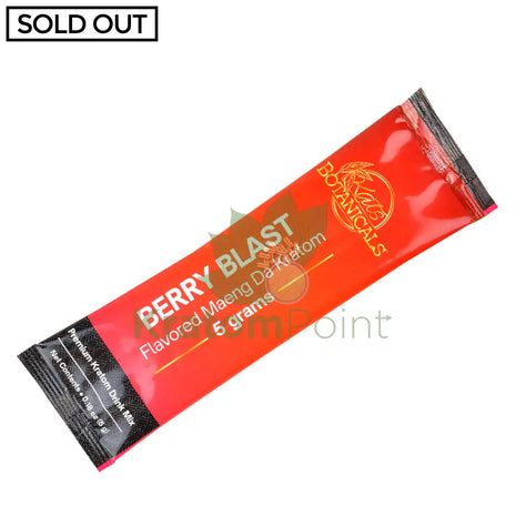 Berry Blast Flavored Kratom packet, 1 count