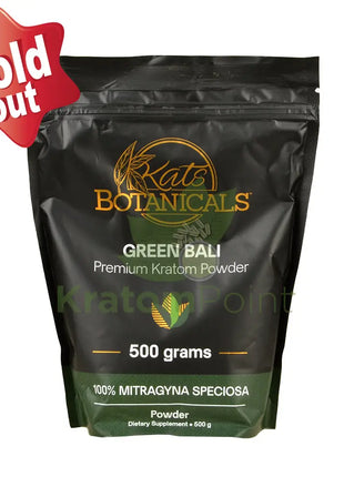 Kats Botanicals Green Bali Kratom Powder, 500 grams
