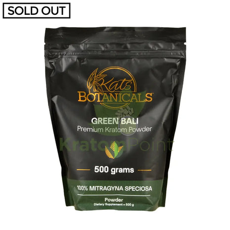Kats Botanicals Green Bali Kratom Powder, 500 grams