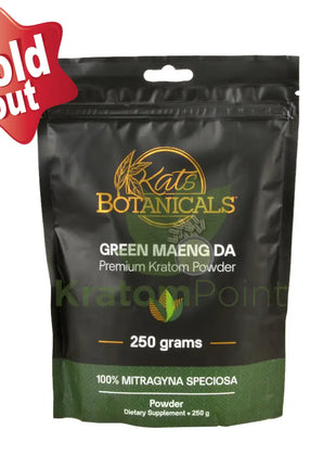 Kats Botanicals Green Maeng Da Kratom Powder, 250 grams